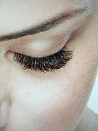 Eye lash extension before & after photos