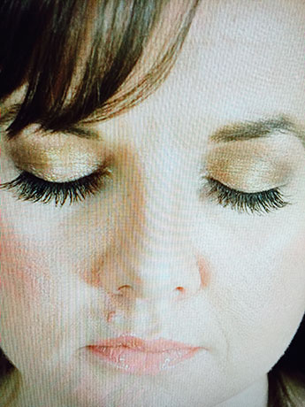Eye lash extension before & after photos